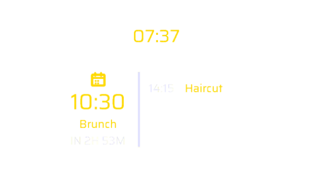 Calendar widget